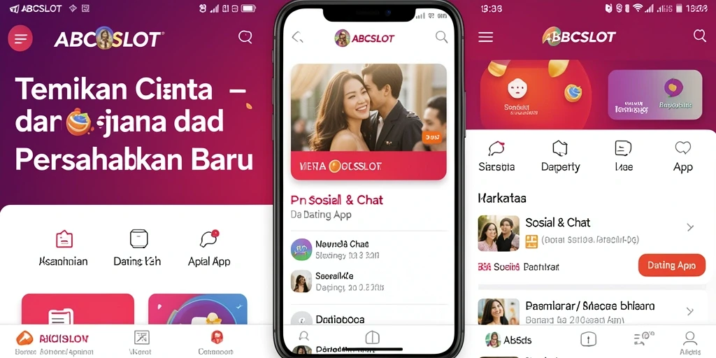 Antarmuka pengguna ABCSLOT yang menarik dan mudah digunakan untuk berkencan.
