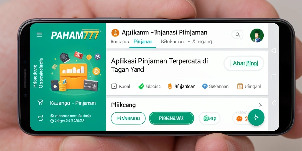Antarmuka aplikasi PAHAM777 yang sederhana dan mudah digunakan.