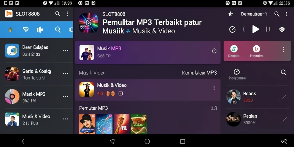 Antarmuka aplikasi SLOT8808 yang menarik dan intuitif.