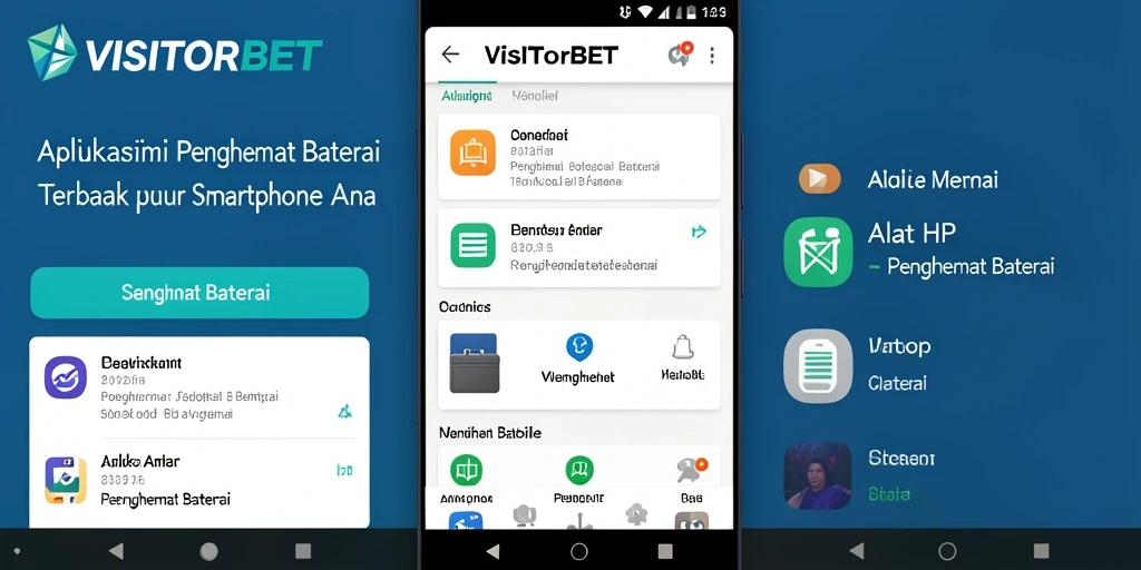 Tampilan antarmuka VISITORBET dengan fitur penghemat baterai yang efisien.