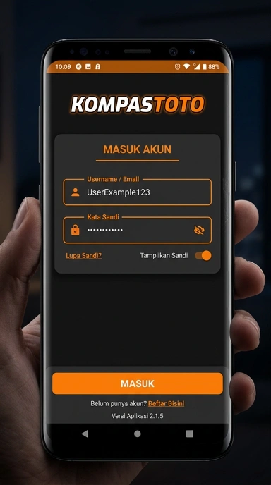 Panduan Masuk Akun Kompastoto untuk Pengguna Android
